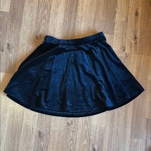 H&M Black Skater Mini Skirt Pleated